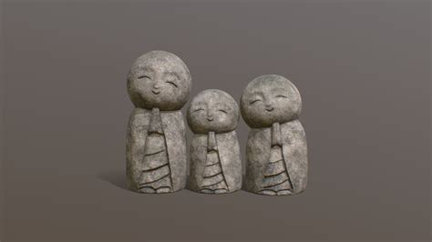 お地蔵さん Ojizo Sama Ksitigarbha 地藏 Statue Download Free 3d Model By Pierreparfait01 [211690c