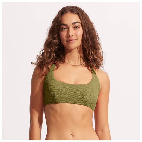 Seafolly Sea Dive Scoop Neck Halter Bikini Top Womens Buy Online