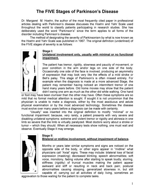 Fillable Online The FIVE Stages of Parkinsons Disease Fax Email Print ...