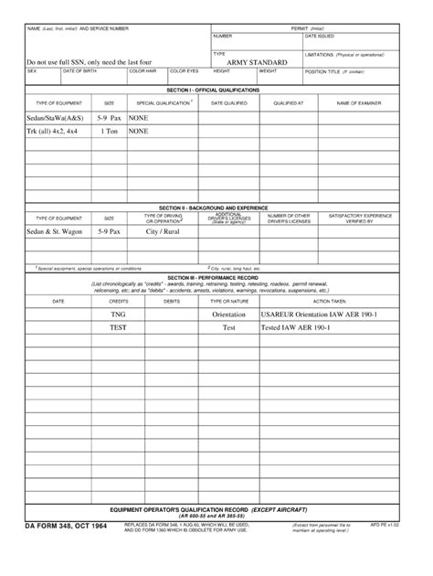 Da Form 348 Fill And Sign Printable Template Online Us Legal Forms