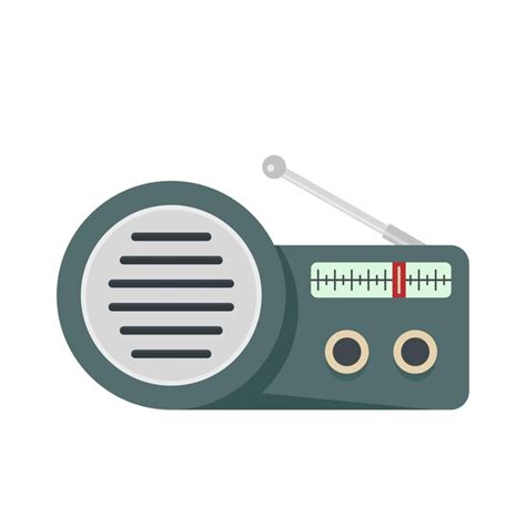 Premium Vector Speaker Radio Icon Flat Illustration Of Speaker Radio