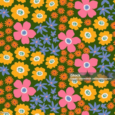 Exotic Hand Drawn Flowers Seamless Patterns With Floral For Fabric Textiles Clothing Wrapping