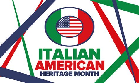 National Italian American Heritage Month Happy Holiday Celebrate Annual