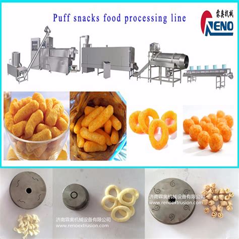 Puffed Corn Rice Snack Food Making Extruder Processing Machine Puff