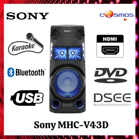 INSTALLATION Sony MHC V43D High Power Audio System With BLUETOOTH