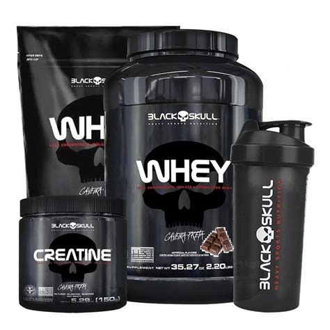 Kit Whey Protein 1kg Whey 900g Creatina 150g Coqueteleira 600ml