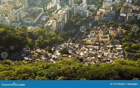 Inequality - Contrast between Poor and Rich People in Rio Stock Image - Image of skyline, santa ...