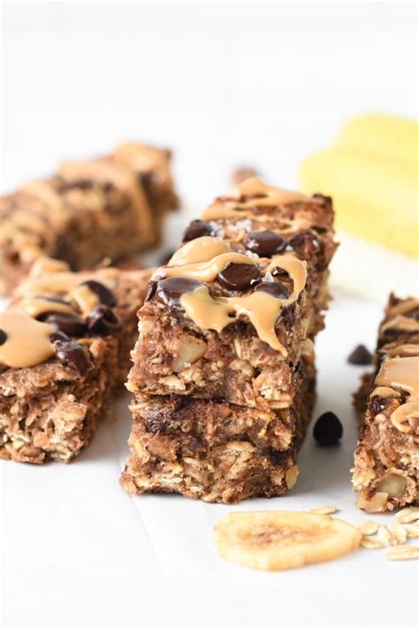 Peanut Butter Banana Oatmeal Bars The Conscious Plant Kitchen