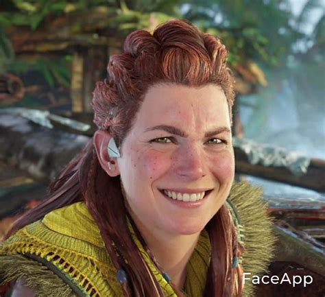 Aloy But I Properly Use Faceapp As God Intended Aloy Horizon Zero