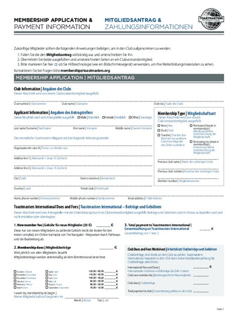 Ausfüllbar Online MITGLIEDSANTRAG Fax Email Drucken pdfFiller