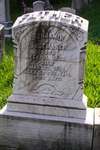 Benjamin Shoemaker M Morial Find A Grave