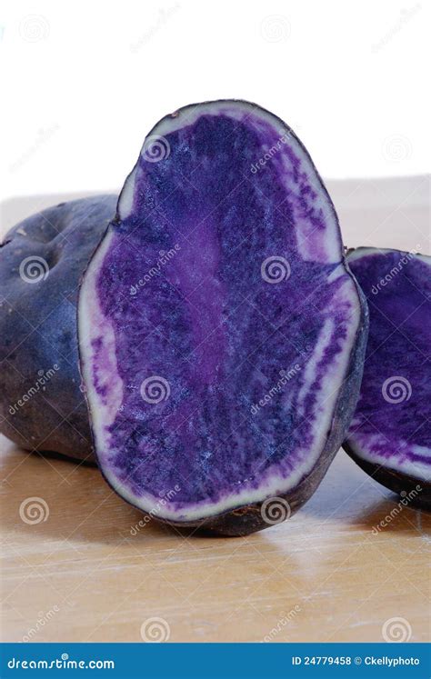 Blue Potatoes stock photo. Image of beautifu, protein - 24779458