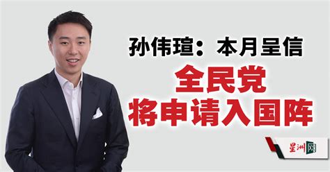 孙伟瑄：本月呈信 全民党将申请入国阵 国内 全国综合