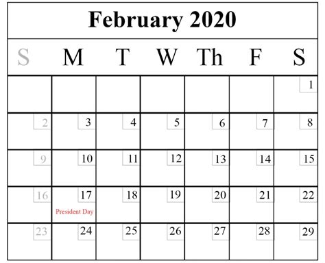 How To Schedule Your Month With February 2020 Printable Calendar