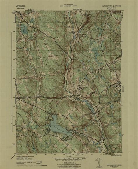 South Coventry Quadrangle 1944 Usgs Topographic Map 131 Flickr