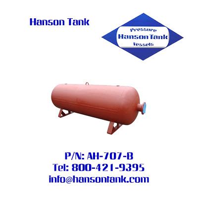 Ah B Gallon Asme Air Tank Hanson Tank Asme Code Pressure Vessel Mfg