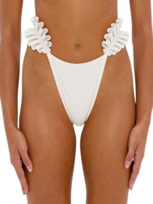 Andrea Iyamah Mulan Ruffle Bikini Bottom On Sale Saks Off Th