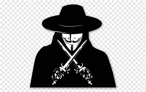 Mr Anonymous V Sticker Guy Fawkes Mask V For Vendetta Hat