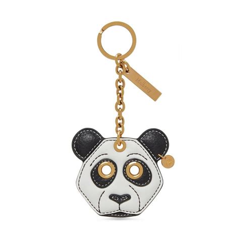 Panda Keyring Black And White Small Classic Grain Women Mulberry