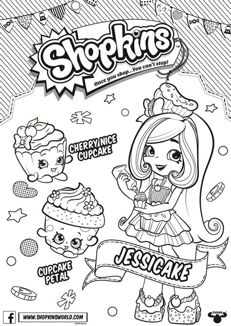 Раскраски Шопкинс Shopkins распечатать и скачать бесплатно