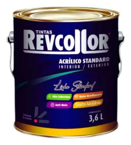 Tinta L Tex Acr Lica Antimofo Lata Fosco L Cores Parcelamento Sem