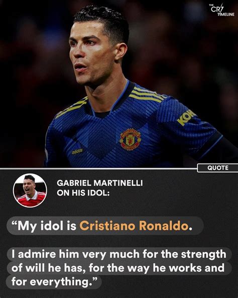 The CR7 Timeline On Twitter Gabriel Martinelli On Cristiano Ronaldo