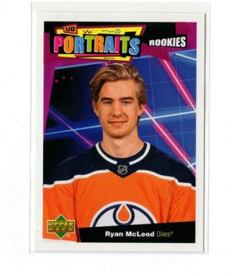 Upper Deck Series Ryan Mcleod P Portraits Rookie Edmonton