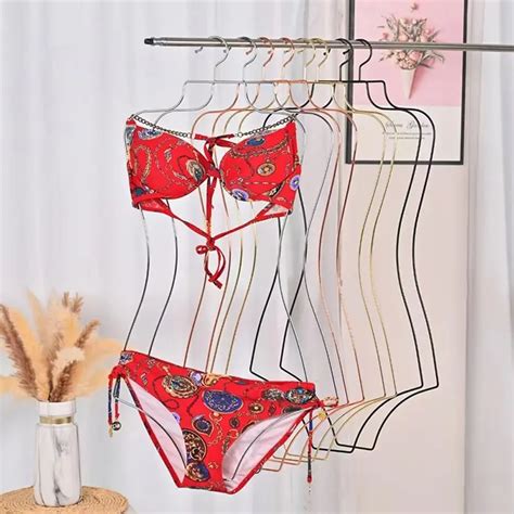 Percha Con Forma De Cuerpo De Alambre De Metal Para Bikini Soporte Para Vestido De Ni