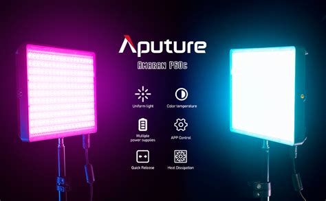 Aputure Amaran P60C Bi Color RGBWW 3 LED Panel Kit