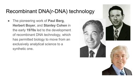 Applications of Recombinant DNA Technology | PPT