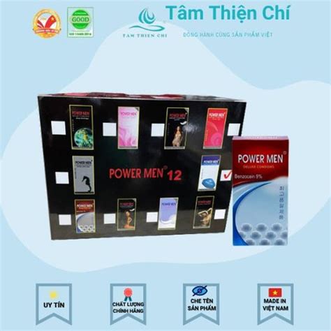 Bao cao su Powermen Ngọc trai kéo dài Lốc 12 hộp 12 cái giá sỉ giá bán