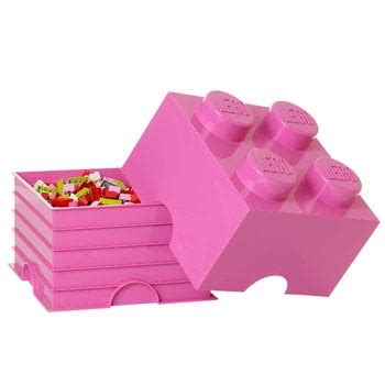 Room Copenhagen Lego Storage Brick 4 Medium Pink Finnish Design Shop