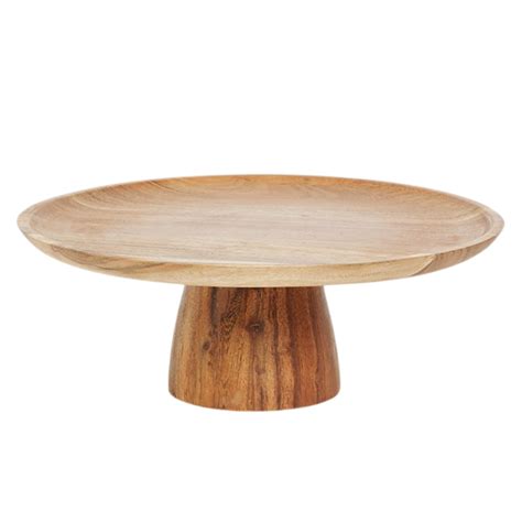 Wooden Footed Cake Stand Flamboijant Decor Hire