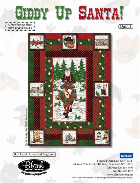 Giddy Up Santa Quilt Kit