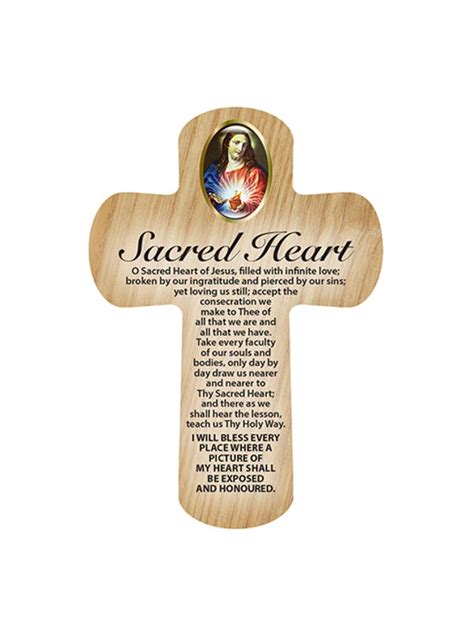 Sacred Heart Cross Hand Cross Pocket Cross