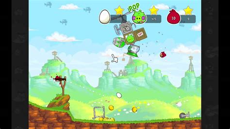 Angry Birds Red S Mighty Feathers Egg Defender Level Three Stars