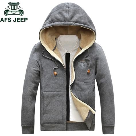 Afs Jeep Brand Winter Thick Warm Fleece Hoodies Sweatshirts Men Plus Size 3xl Mens Sportwear