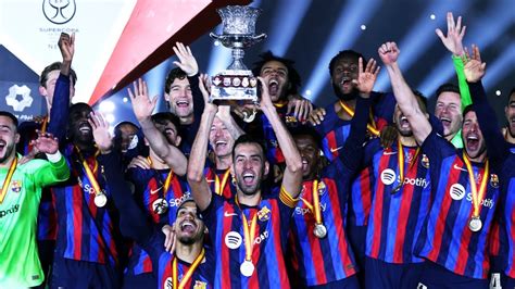 Barcelona Es Campe N De La Super Copa De Espa A Youtube