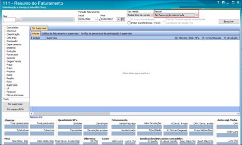 WINT Como é calculado o lucro na rotina 111 Resumo de Faturamento