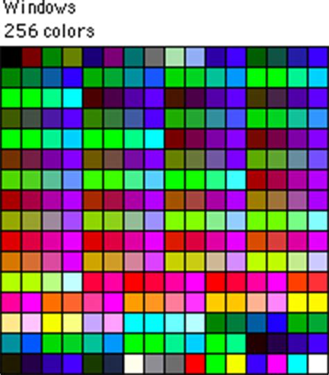 Web Safe Color Palette