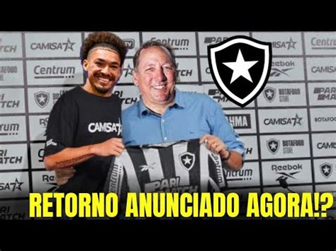 SAIU AGORA ADRYELSON ACERTOU SEU RETORNO PARA O BOTAFOGO NOVO