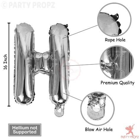 Buy Party Propz Happy Birthday Letter Foil Balloon Set Of Silver Pack