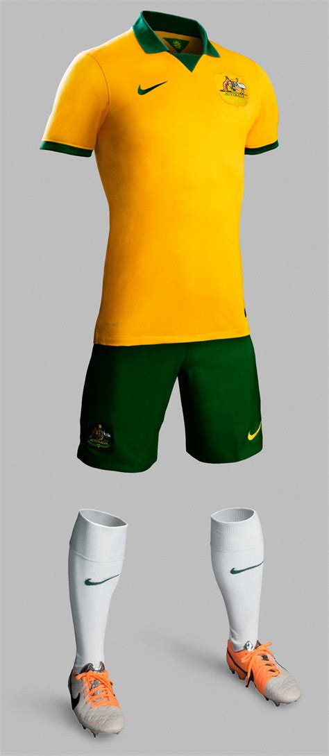 Australia 2014 World Cup Home And Away Kits Released Footy Headlines