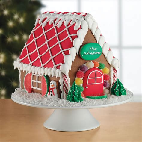 The Personalized Gingerbread House - Hammacher Schlemmer