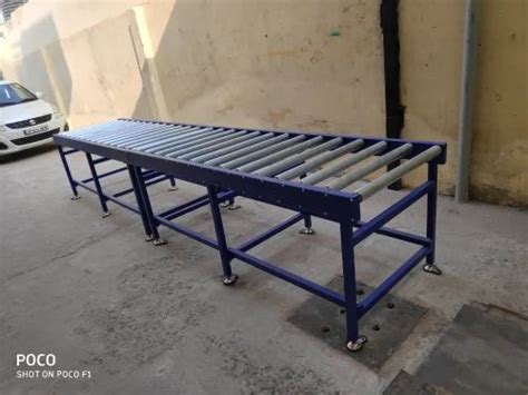 Ecosonic Steel Roller Conveyor Systems Material Handling Capacity 150