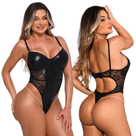 Body Lingerie Feminino Fio Dental Cirr E Renda Sensual Shopee Brasil