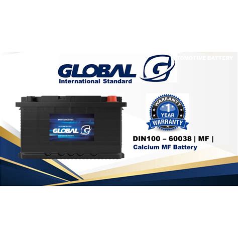 BATERI KERETA DIN100 60038 GLOBAL MF BATTERY For Mercedes W208 W211