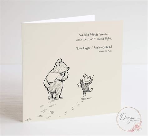 Winnie The Pooh Greeting Card For Birthday Or Anniversary Uk Handmade