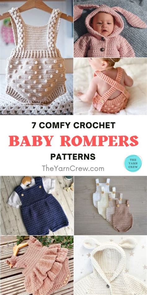 7 Comfy Crochet Baby Romper Patterns - The Yarn Crew