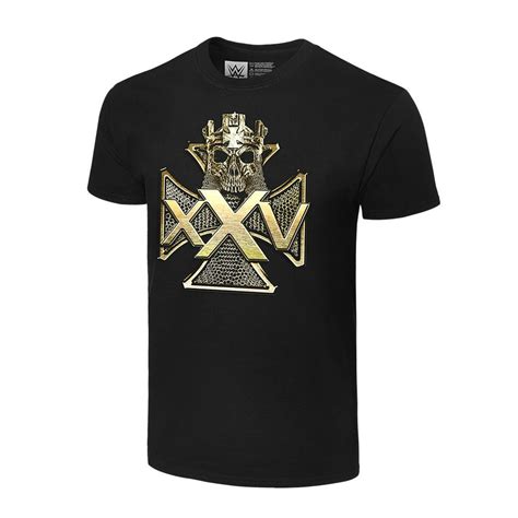 Official Wwe Authentic Triple H 25 Years T Shirt Black Small